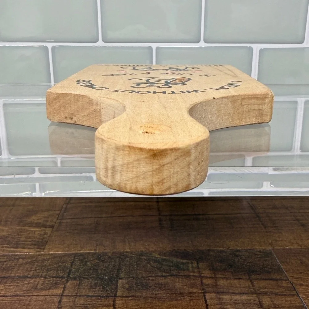 Vintage WASCO Wisconsin Wood Cheese Board 